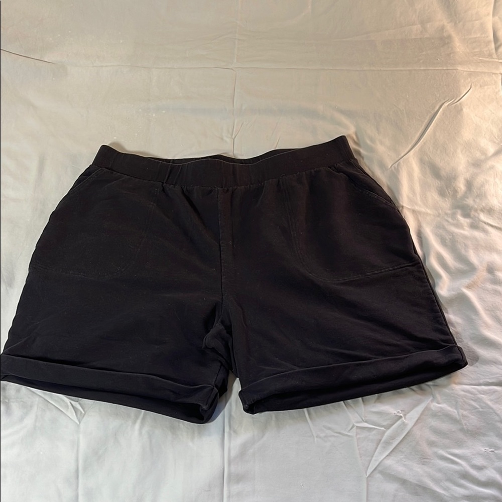 Croft & Barrow Black Athletic Shorts Relaxed Fit Size XL
